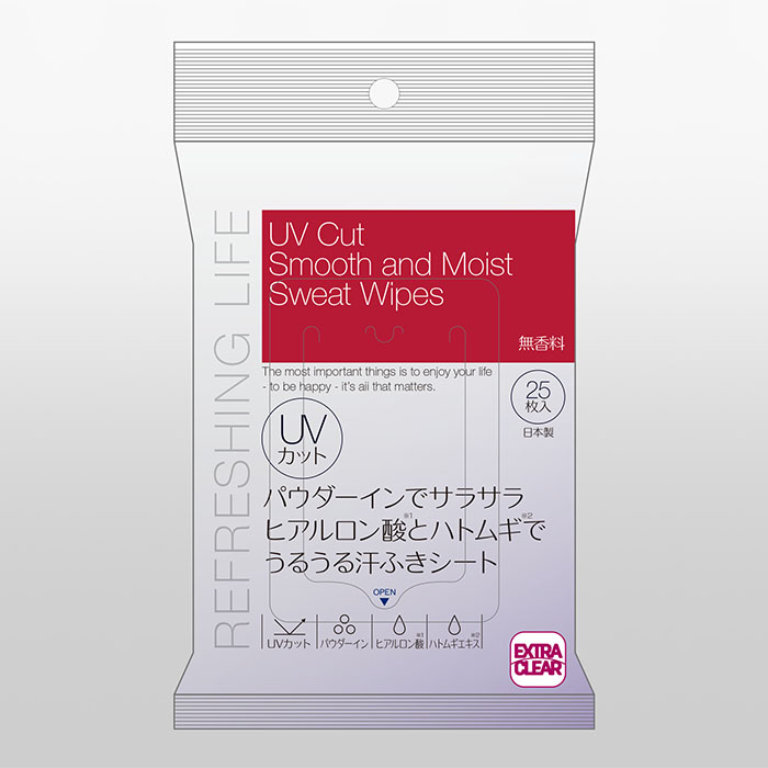 EXC汗ふきシート25　無香料